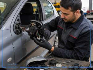 تعمیر آینه برقی پژو 206